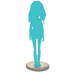 Женска фигура с персонализиране на лице и тяло